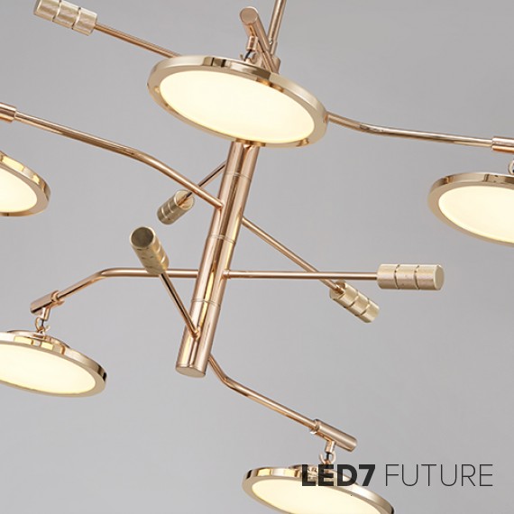 Loft Industry Modern - Cranes Chandelier